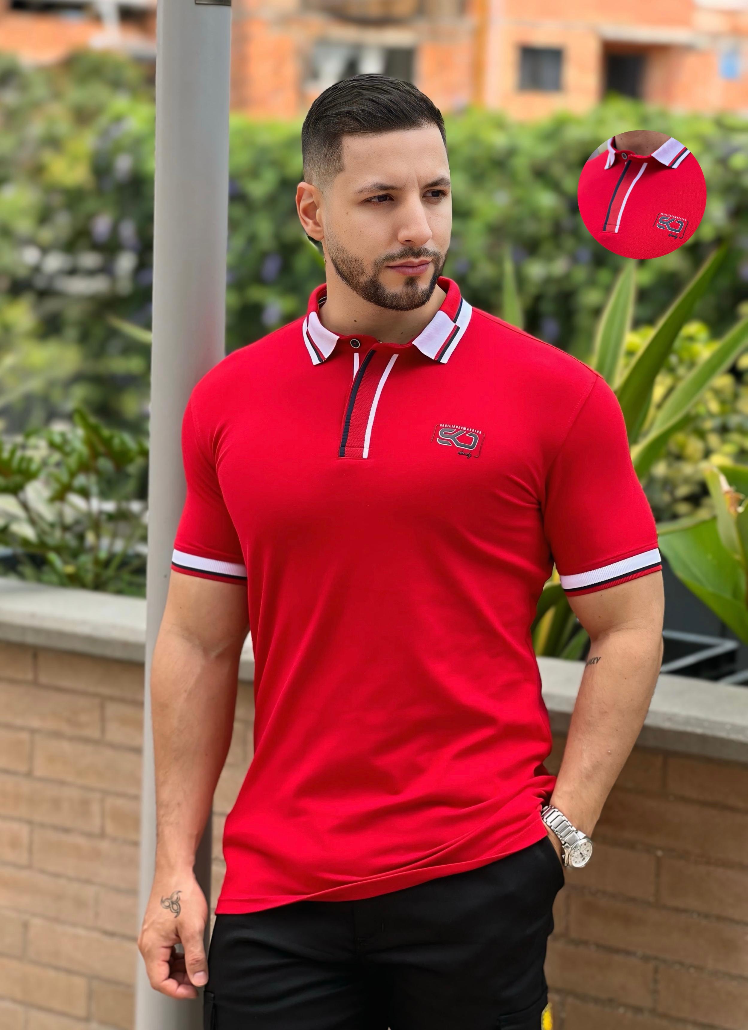 CAMISETA  TIPO POLO ALGODON