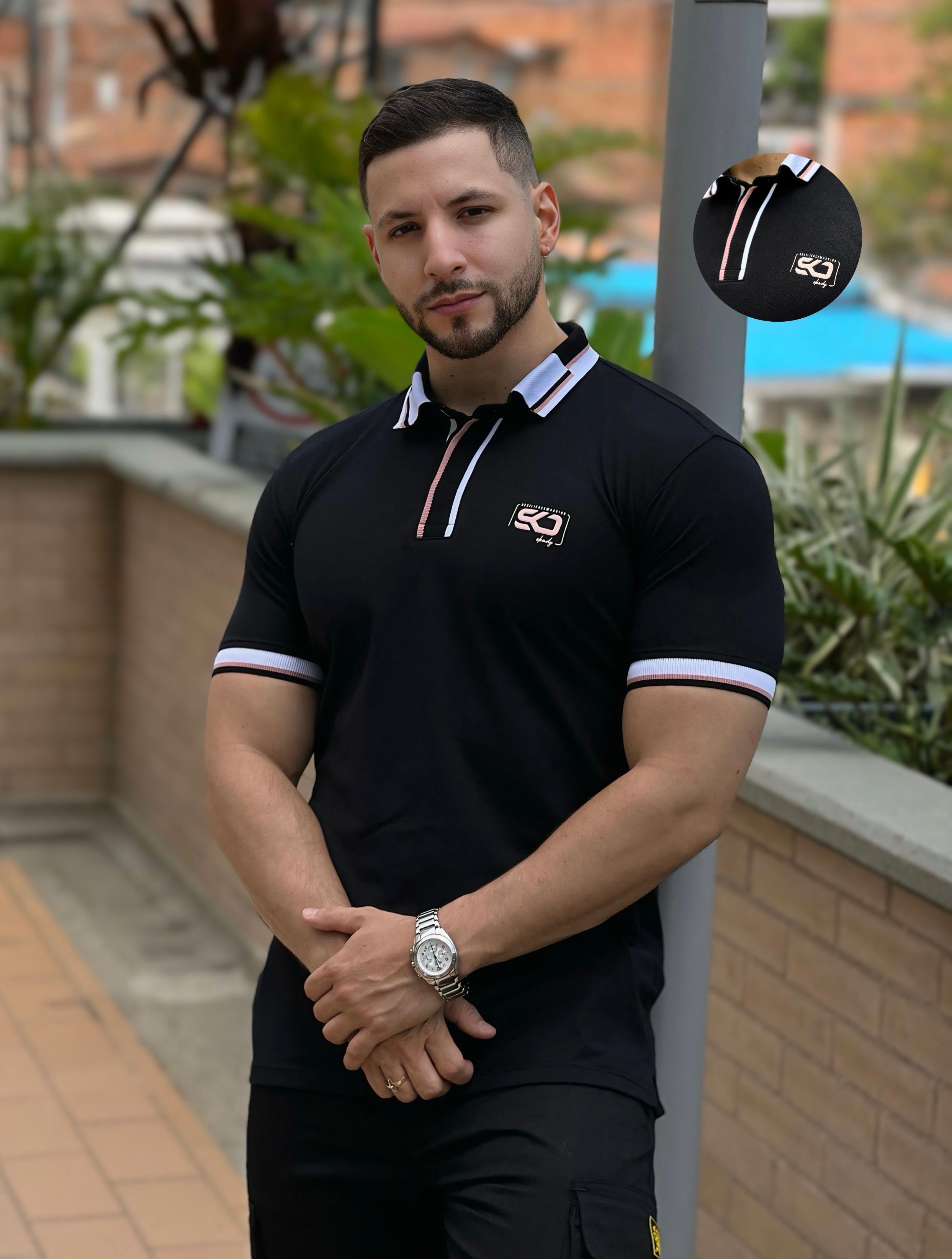 CAMISETA  TIPO POLO ALGODON