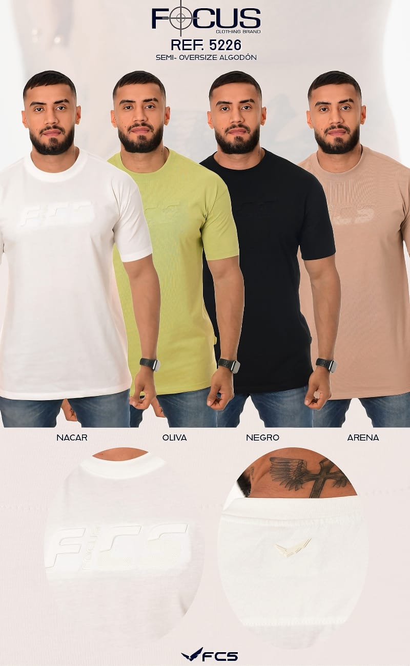 CAMISETA OVERCIZE ALGODON