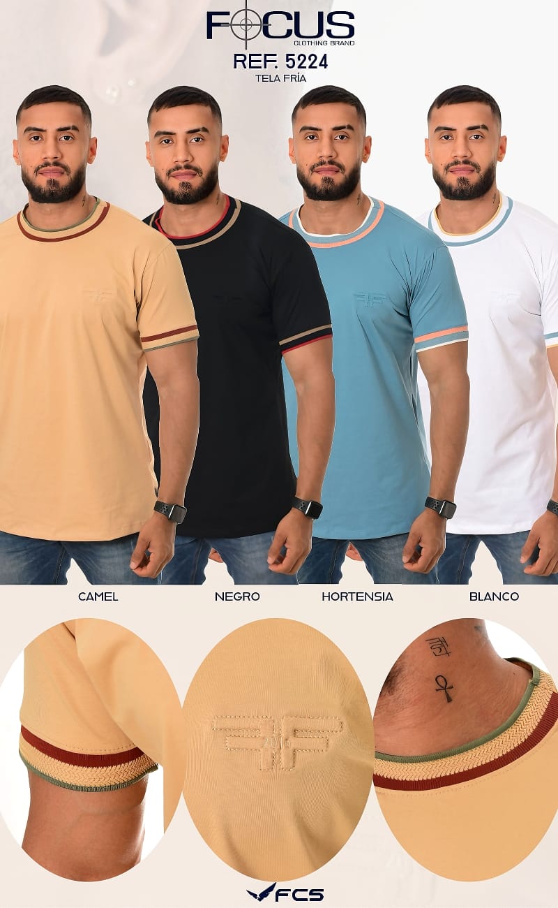 CAMISETA  TIPO POLO ALGODON