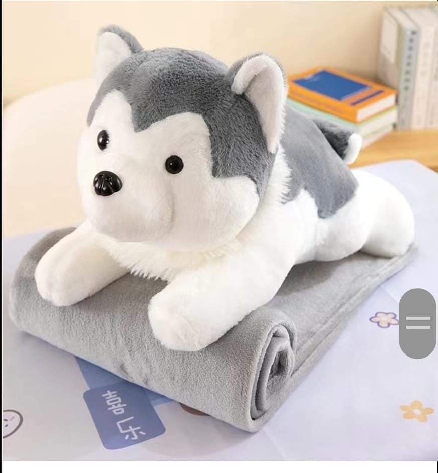 PELUCHE LOBO CON COBIJA
